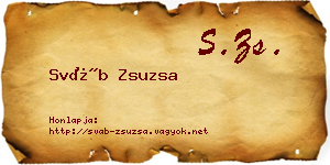 Sváb Zsuzsa névjegykártya